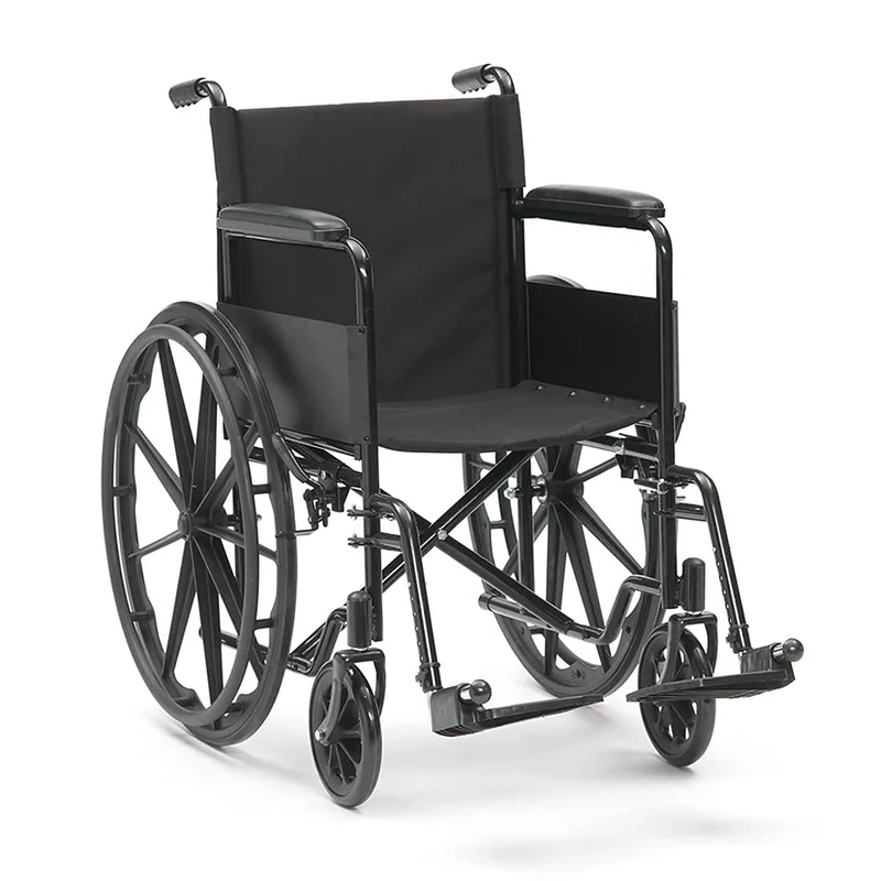 Drive Devilbiss Black Sport Self Propel Folding Wheelchair with 24" Mag Wheels