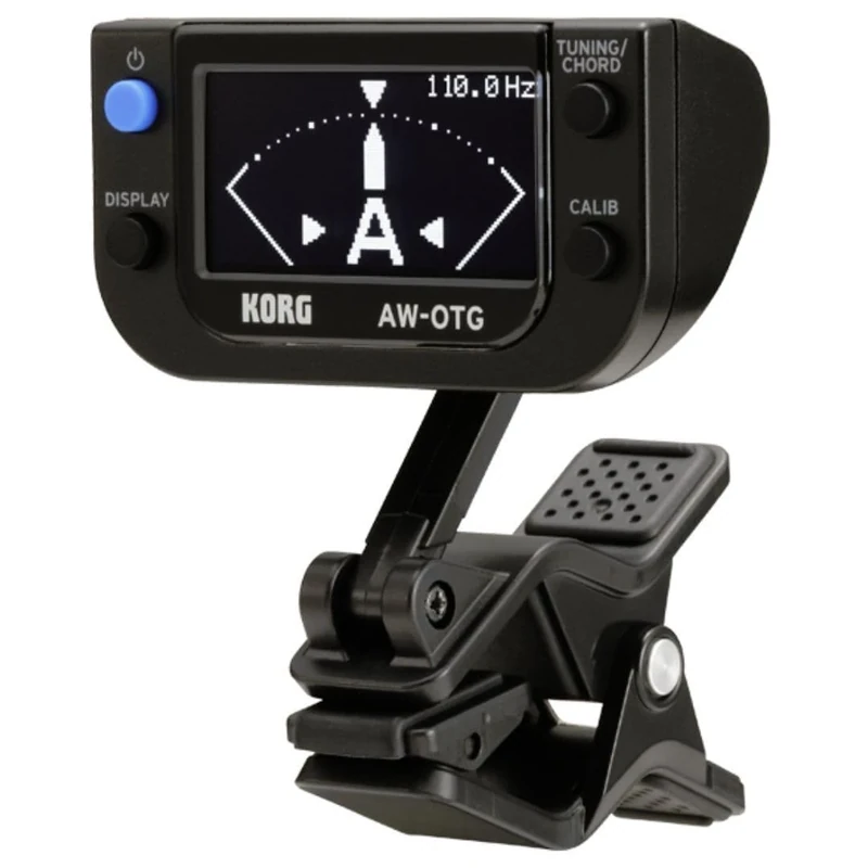Korg - AW-OTG Clip-on Tuner for Guitar with OLED Display