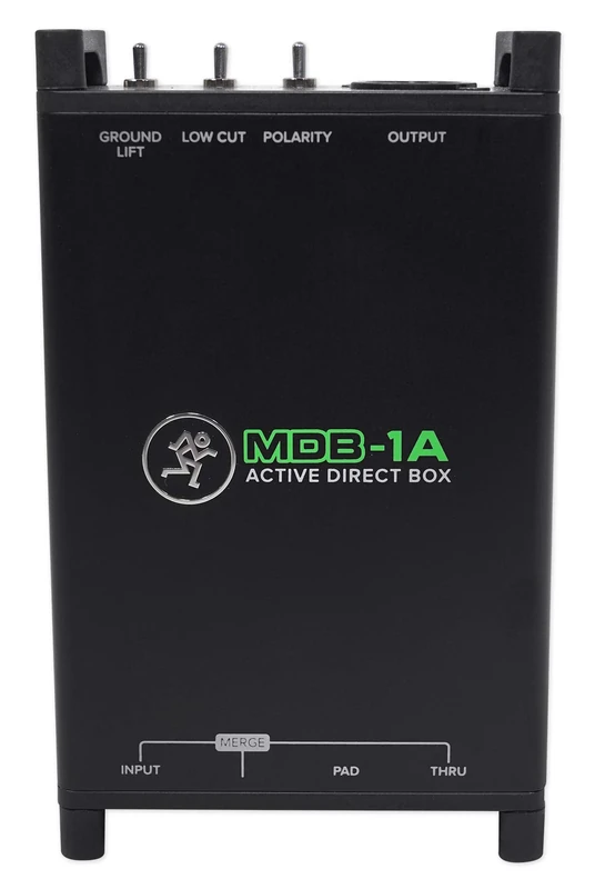 Mackie MDB-1A Active Direct Box (DI) With Low Cut, Polarity, Ground Lift, -20 dB Pad and Merge