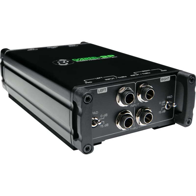 Mackie MDB-2P 2-Channel Passive Direct Box (DI) With Ground Lift and -15 dB Pads