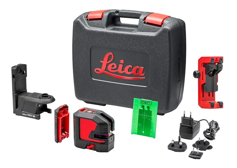 Leica Lino L2P5G – Green line and Point-Laser with Li-Ion Battery and Innovative adapters