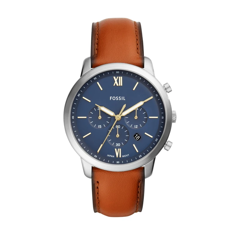 Fossil Neutra Watch for Men, Quartz Chronograph movement with Leather Strap