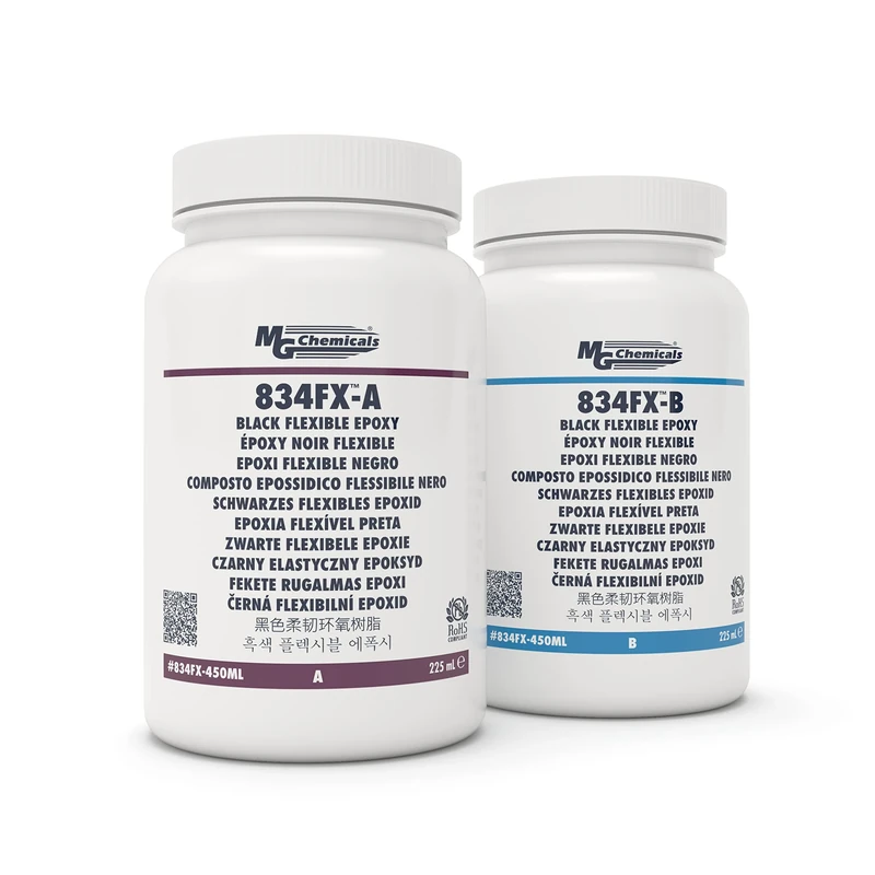 MG Chemicals 834FX Black Flexable Epoxy, 450 ml kit