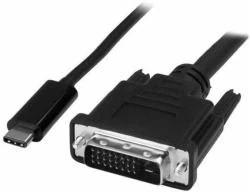 Microconnect USB3.1CDVI18B 1.8m USB C DVI-D Black Video Cable Adapter – Video Cable Adapters (1.8m, USB C, DVI-D, Male, Black)