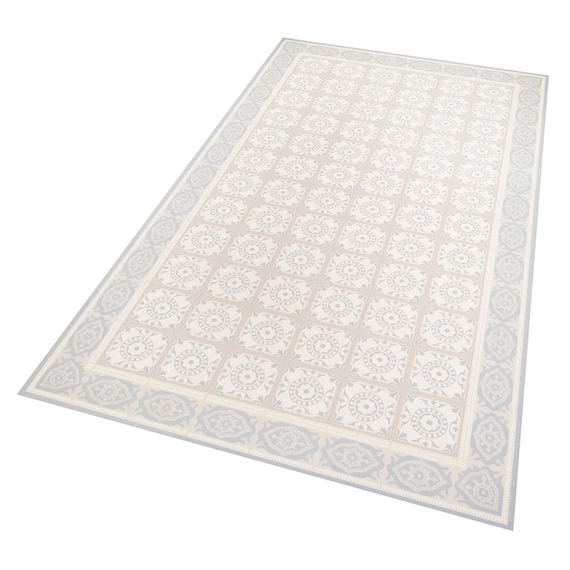 Zala Living Vinyl mat, Blue/Grey/Cream, 195 x 120 x 0,02 cm - Image 1