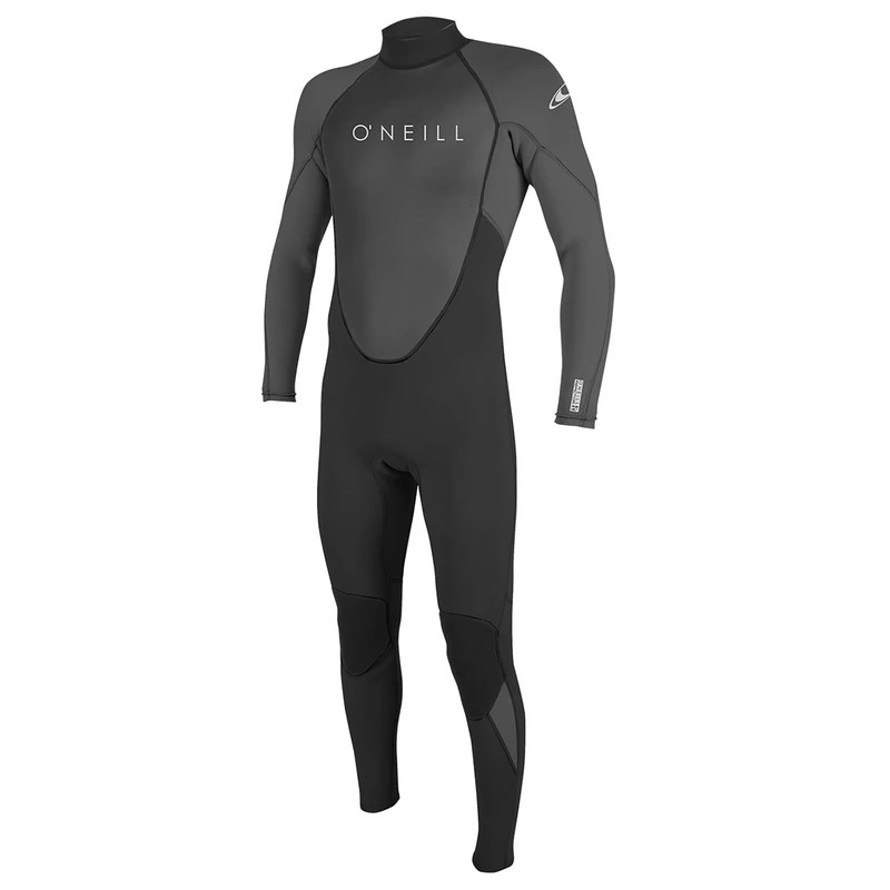 O'Neill Wetsuits Men's Reactor-2 3/2mm Back Zip Full Wetsuit, Black/Graphite, XLT