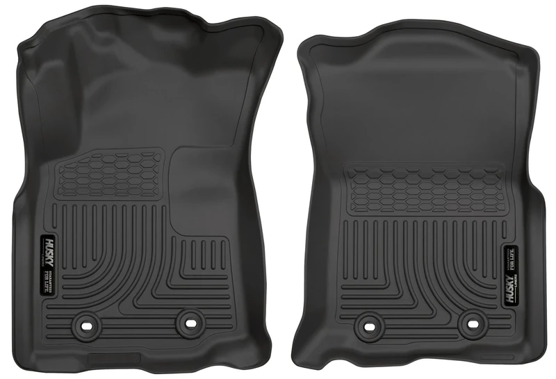 Husky Liners 13981 Fits 2018-19 Toyota Tacoma Double Cab/Access Cab - Standard Transmission Weatherbeater Front Floor Mats, Black