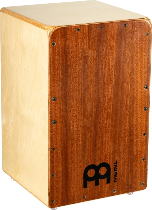 Meinl Percussion Woodcraft Professional Cajon - Big Drum Box with Snare and deep Bass Sound - Playing Surface Mahogany (WCP100MH)