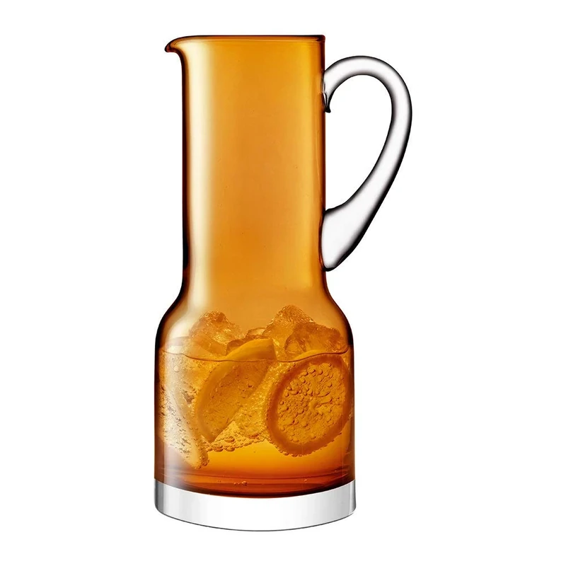 LSA International Utility Jug 1.35L Amber| 1 Unit | Mouthblown & Handmade Glass | UT66