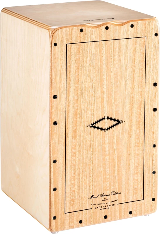 Meinl Artisan Cajon Box Drum for Advanced and Professional Players - Light Eucalyptus Frontplate/Baltic Birch Body - MADE IN SPAIN - Tango Line (AETLLE)
