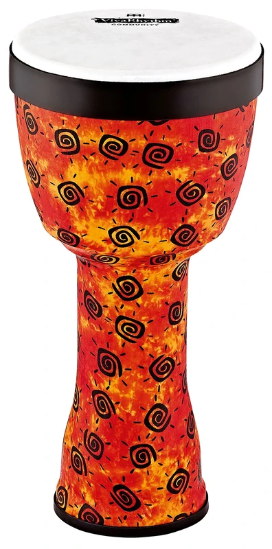 Meinl Percussion VivaRhythm Djembe Instrument - Medium Sized Handdrum - With Synthetic Head - Diameter 10 Inches - Plastic, Multicoloured (VR-SDJPO10-SH)