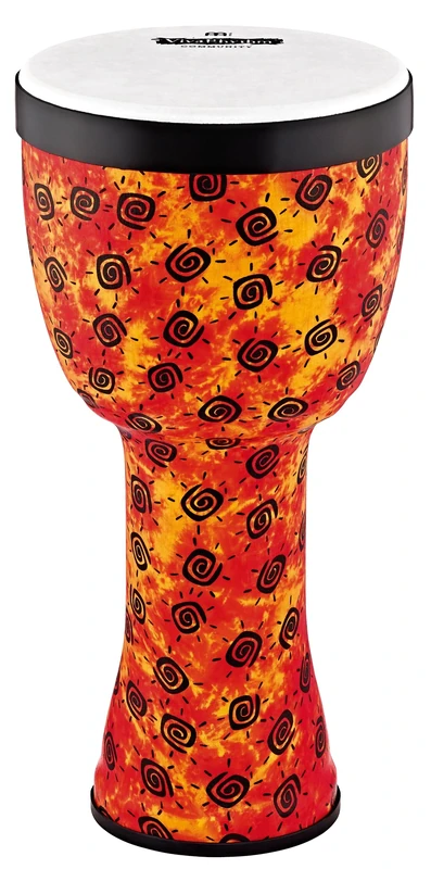 Meinl Percussion VivaRhythm Djembe Instrument - Large Handdrum - With Synthetic Head - Diameter 12 Inches - Plastic, Multicoloured (VR-SDJPO12-SH)