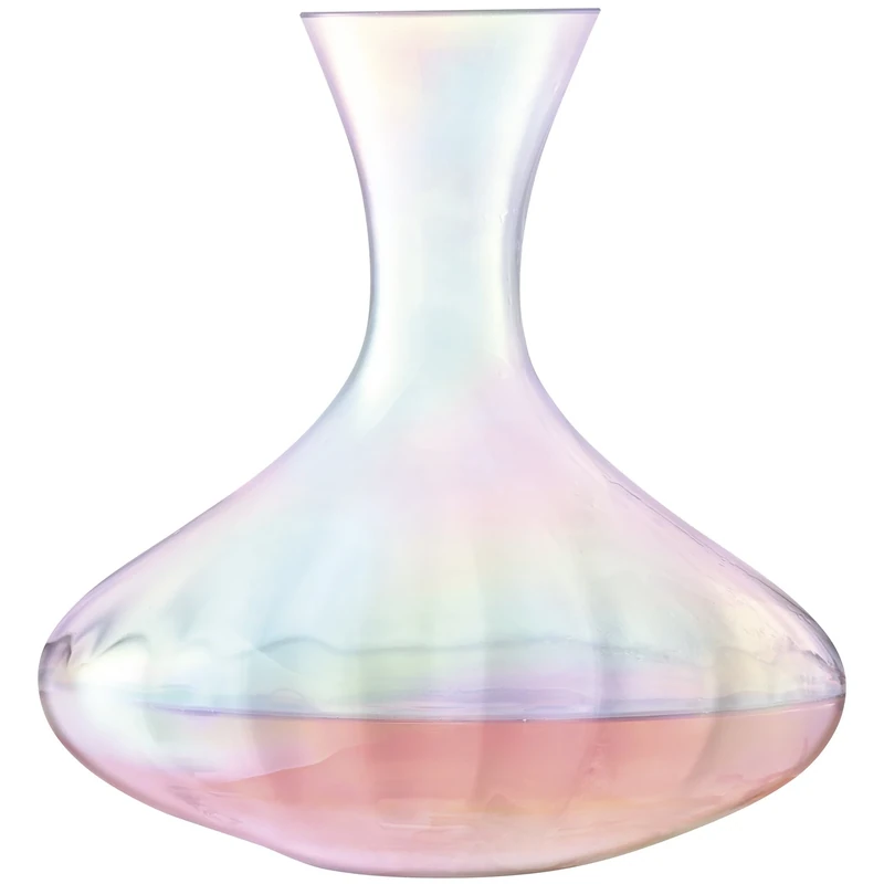 LSA International Pearl Carafe 2.4L Mother of Pearl| 1 Unit | Mouthblown & Handmade Glass | Hand Painted | PE26