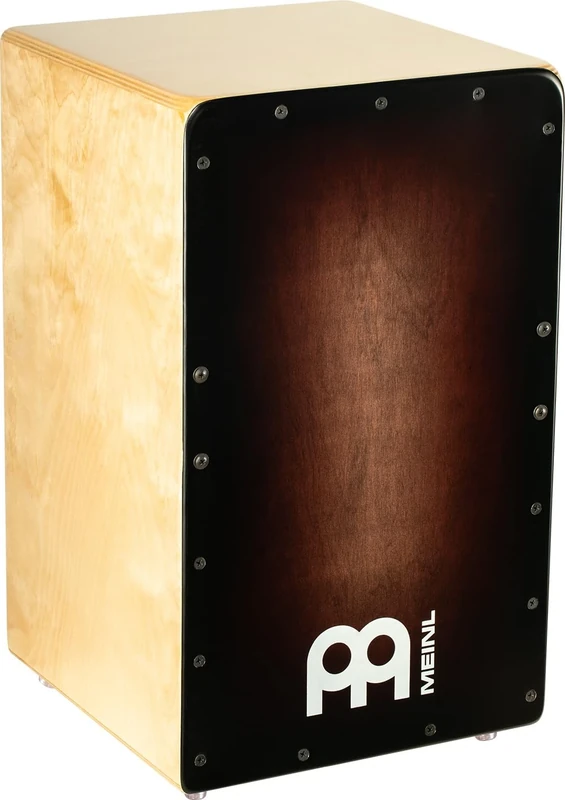 Meinl Percussion Woodcraft Cajon Instrument - Big Drum Box with Snare and deep Bass Sound - Playing Surface Espresso Burst (WC100EB)