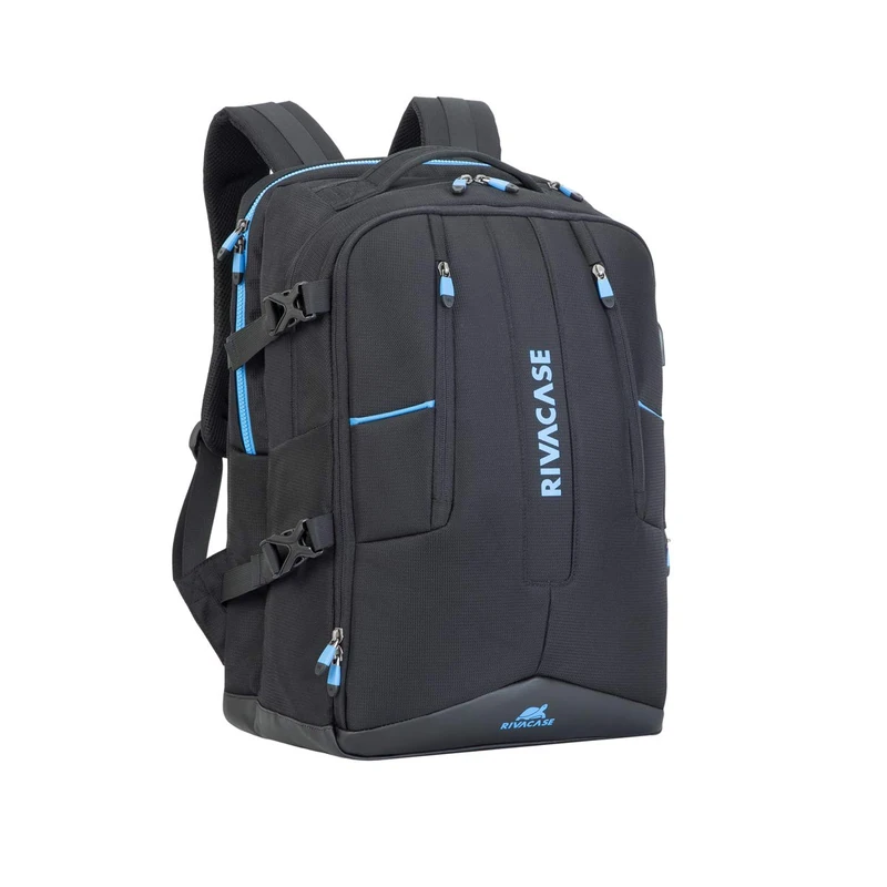 Rivacase 7860 17.3 "Backpack Black, Blue – Case (for Tablet Backpack, 43.9 cm (17.3"), Shoulder Strap for Shoulder, 1.25 Kg, Black, Blue)