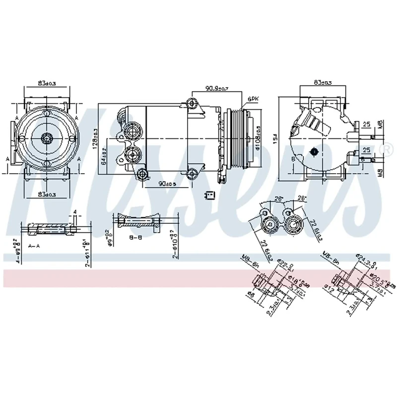 NISSENS 890216 Air-conditioning Installation