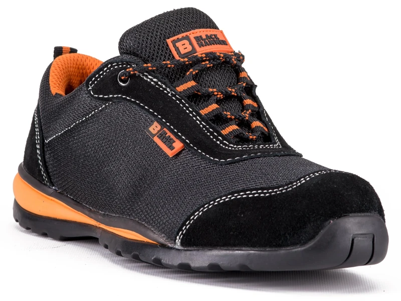 Black Hammer Mens Steel Toe Cap Safety Trainers Ultra Lightweight Kevlar Midsole Work Shoes Ankle Boots Hiker 4444 S1P SRC Non Slip, 5 UK, Black Ultra Light