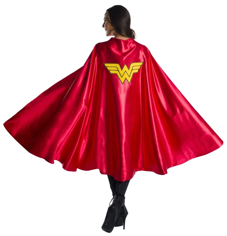 Rubies Women's Dc Comics Deluxe Wonder Woman Cape Costume Accessory, As Shown, One Size