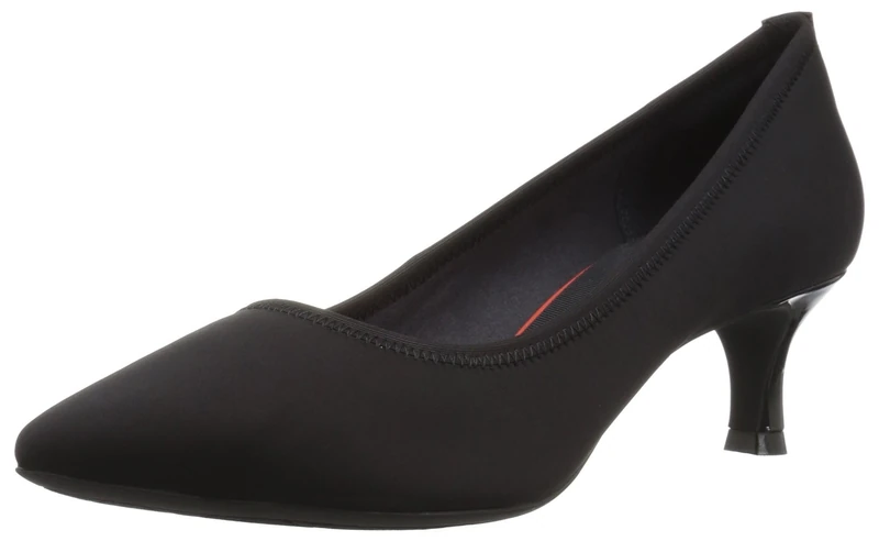 Rockport Women's Total Motion Kaiya Pump, Black Stretch, Size 7.0 US / 5 UK US