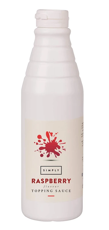 Simply Raspberry Topping Sauce, Dairy Free Ready to Use Dessert Sauce for Ice Cream, Waffles, Pancakes, Coffee & Milkshakes (1 kg)