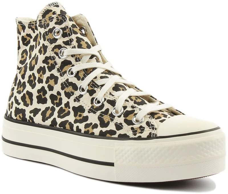 Converse Womens All Star Lift Hi Top Trainers White 3 UK