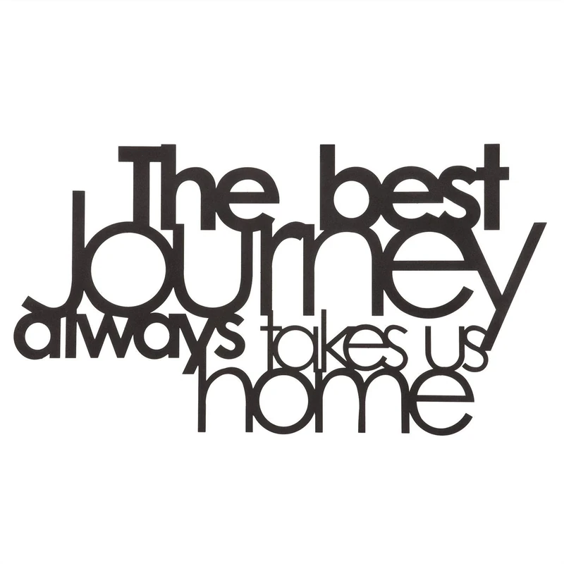 Homemania Wall Decoration, Metal, Black, Standard