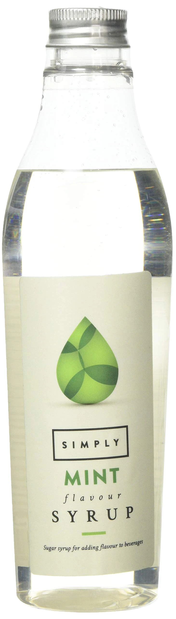 Simply Mint Syrup, Vegan & Nut Free Flavoured Syrup for Coffee, Cocktails & Baking (250ml)