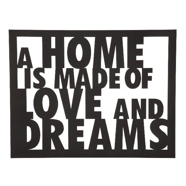 Homemania Wall Decoration, Metal, Black, Standard