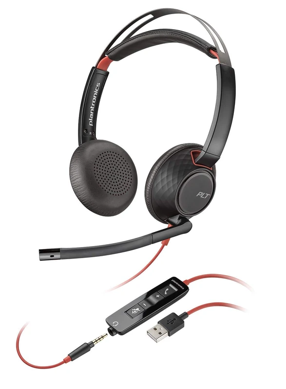 Poly Blackwire 5220, C5220 USB-A - Schnurgebundenes Stereo-Headset mit USB-A (nur Headset)