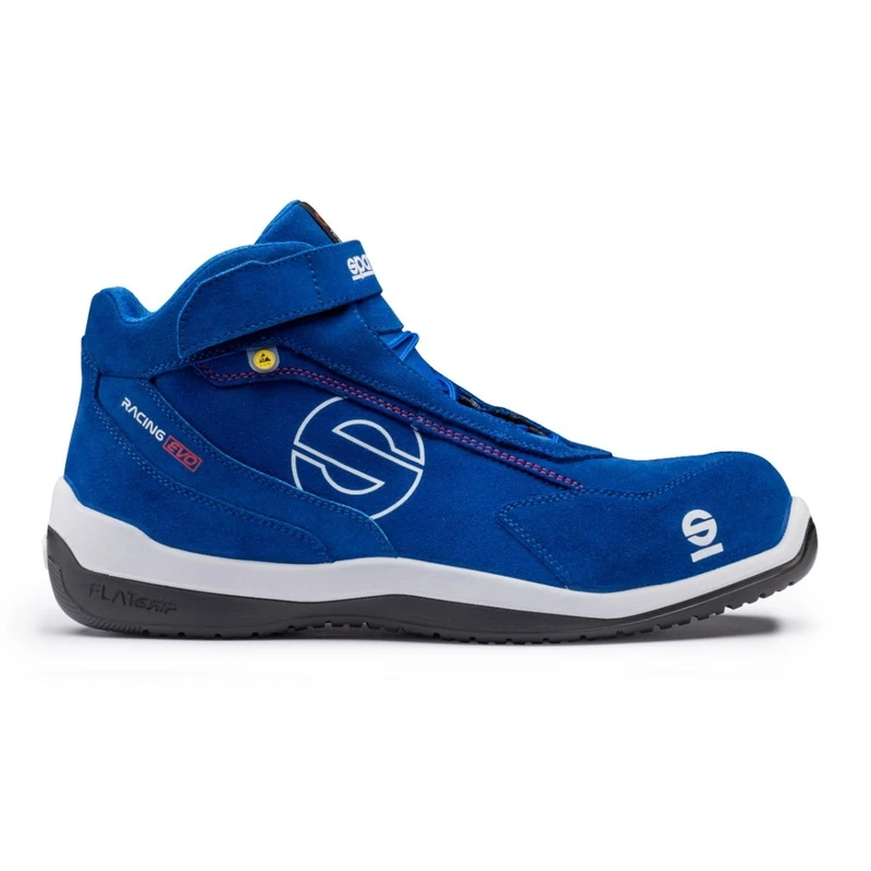 Sparco SPARCO TEAMWORK Scarpa Antinfortunistica Da Lavoro - ALTA PER UOMO E DONNA RACING EVO S3 SRC ESD, Unisex Adults’ Fire and Safety Boot, BLU SPARCO, 6.5-7 UK