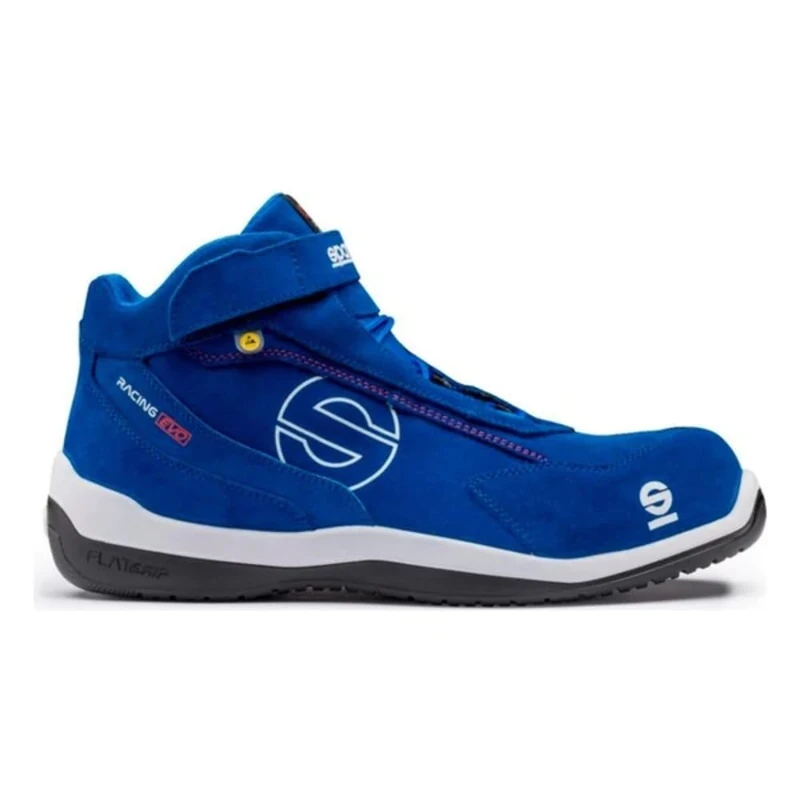 Sparco SPARCO TEAMWORK Scarpa Antinfortunistica Da Lavoro - ALTA PER UOMO E DONNA RACING EVO S3 SRC ESD, Unisex Adults’ Fire and Safety Boot, BLU SPARCO, 10.5 UK