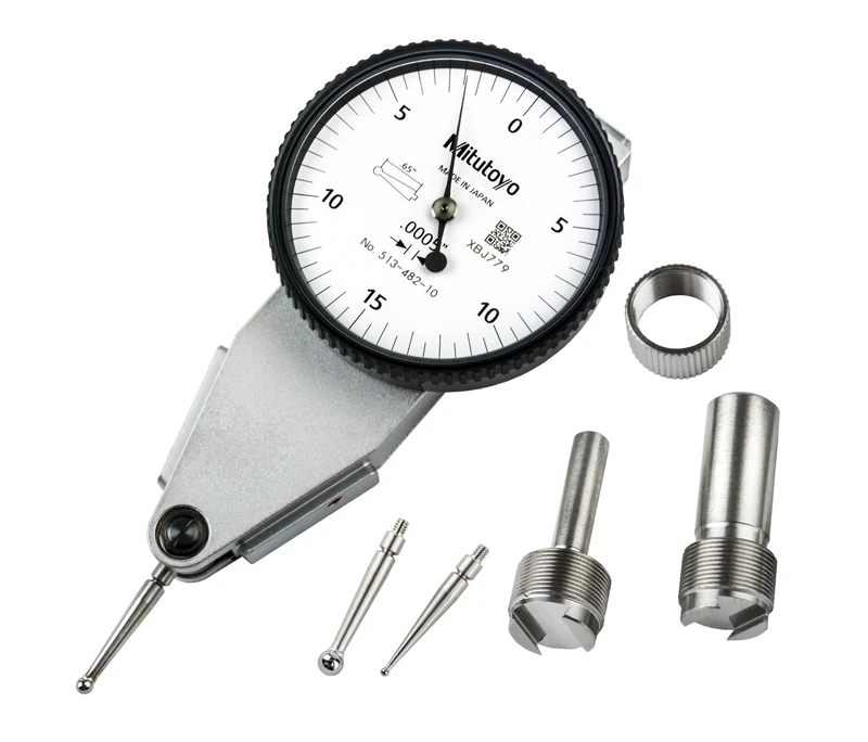 Mitutoyo 513-482-10A DIAL TI, MID, HOR 0.03", 0.0002" Accuracy, 0.0005", White (Pack of 8)