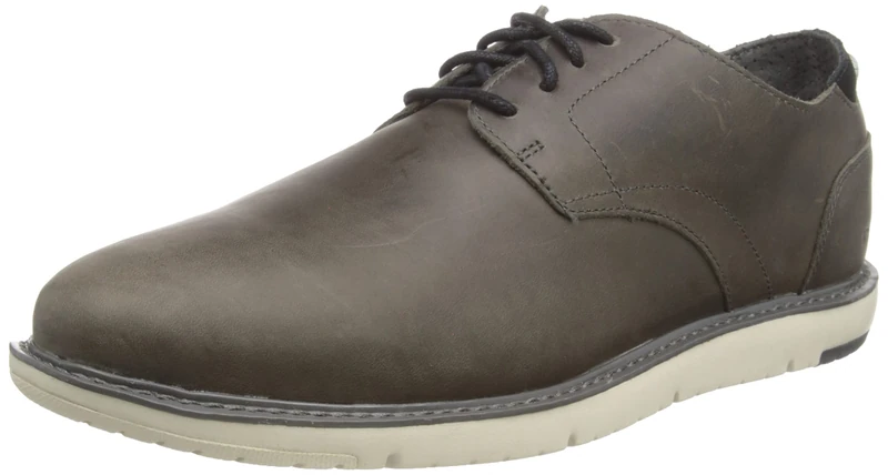 TOMS Men's Navi Oxford Boat Shoe, Charcoal, 8.5 UK, (42.5 EU)
