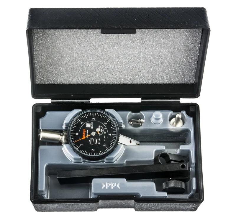 Mitutoyo 513-443-16T DIAL TI, FULL, TILT 0.016", 0.00004" Accuracy, 0.0001", Black (Pack of 9)