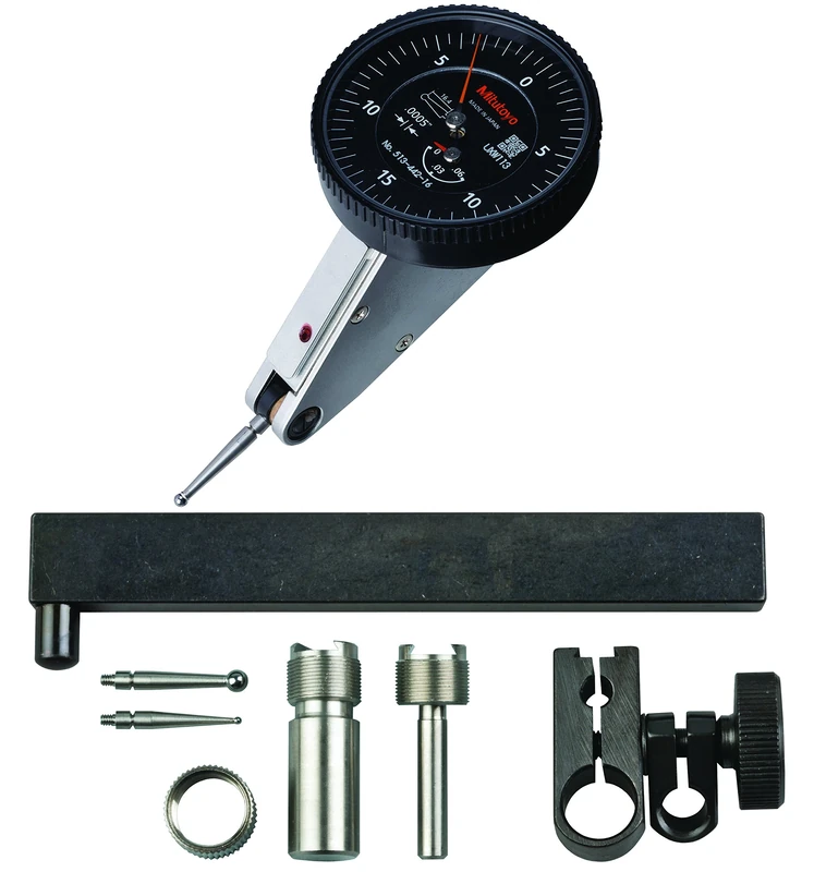 Mitutoyo 513-442-16T DIAL TI, FULL, TILT 0.06", 0.0002" Accuracy, 0.0005", Black (Pack of 9)