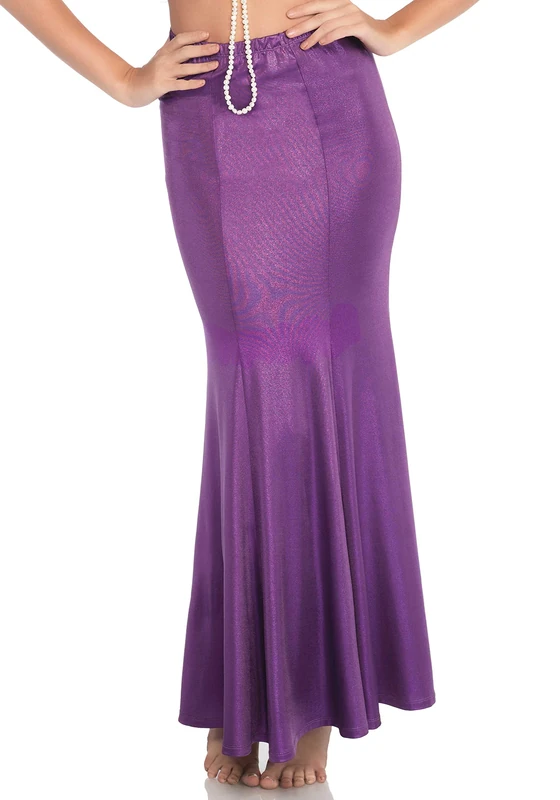 Leg Avenue 86771 - Shimmer Spandex Mermaid Skirt, S/M (Purple) - Image 1