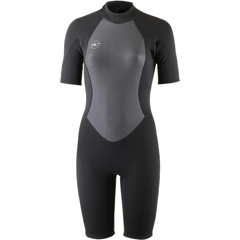 O'Neill Wetsuits Women's Reactor II 2mm Back Zip Spring Wetsuit, Black, 8