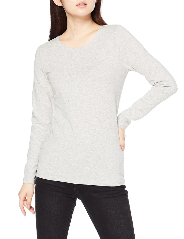 Amazon Essentials Classic-Fit Long Sleeve T-Shirt - Light Grey, X-Small