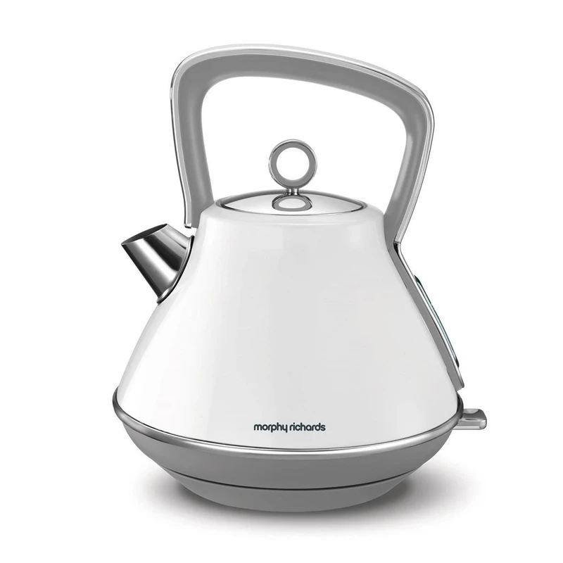 Morphy Richards Evoke Pyramid Kettle White 3000W 1.5L 2 Year Guarantee