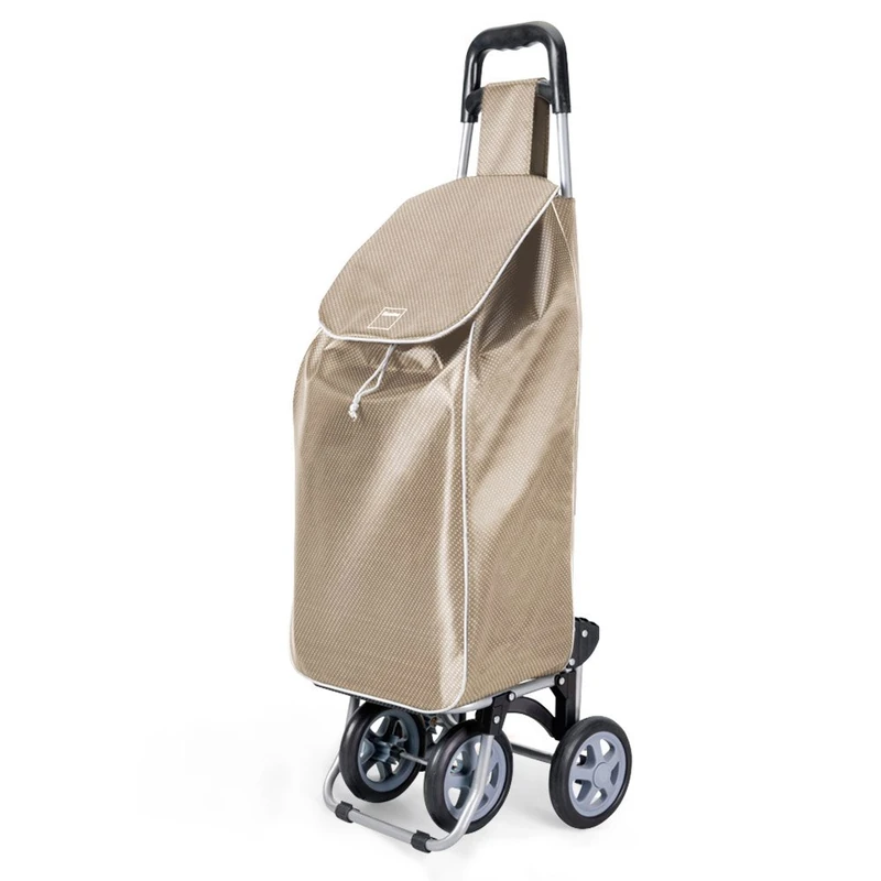 Metaltex Trillium shopping trolley. 90x45x5 cm gold