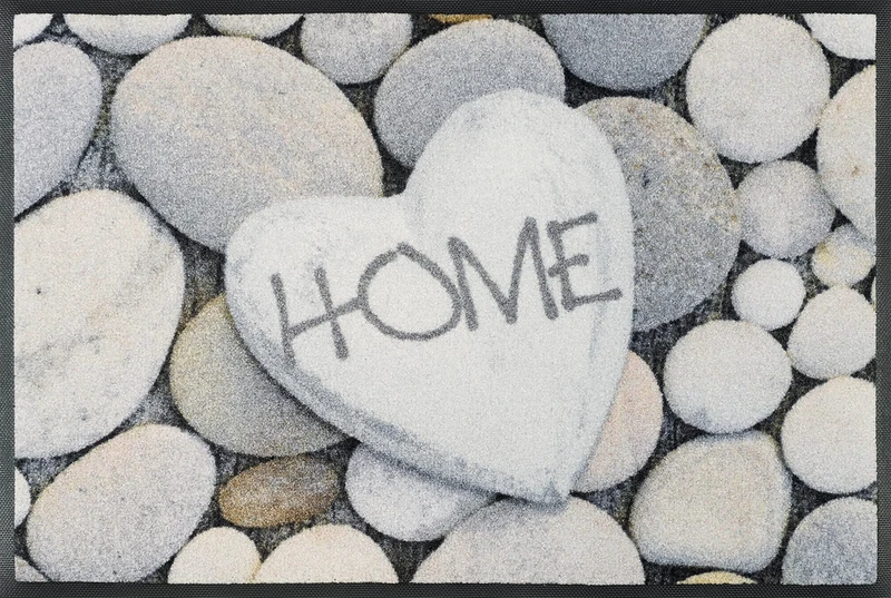 Wash + Dry Door Mat, Top: 100% Polyamide, Grey, 50 x 75