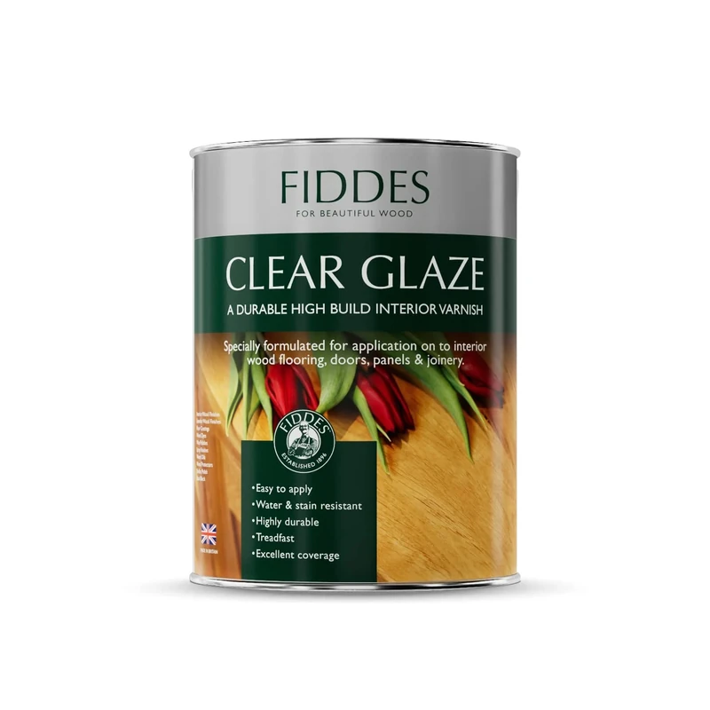 Fiddes Gloss Finish Clear Glaze Varnish 5 Litre