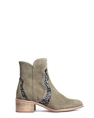 Howsty Women's Dallas Ankle Boots, Green (Kaki 06), 8 UK - Image 1
