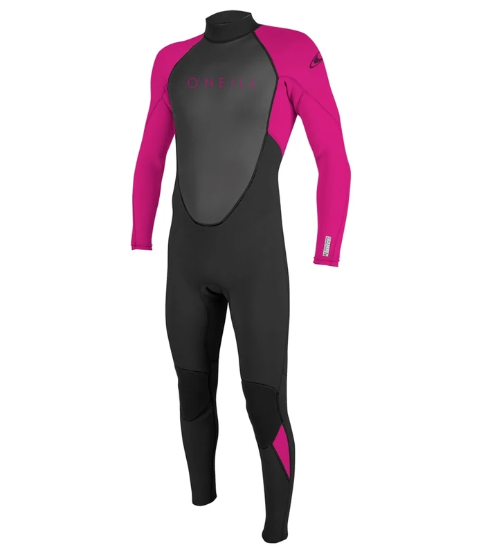 O'Neill Wetsuits Girls' Reactor Ii Back Zip Full Wetsuit, Berry, 6 UK