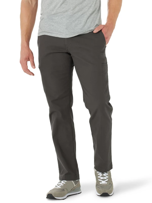 Lee Men's Performance Series Extreme Comfort Cargo Pant Casual, Shadow, 34W x 34L