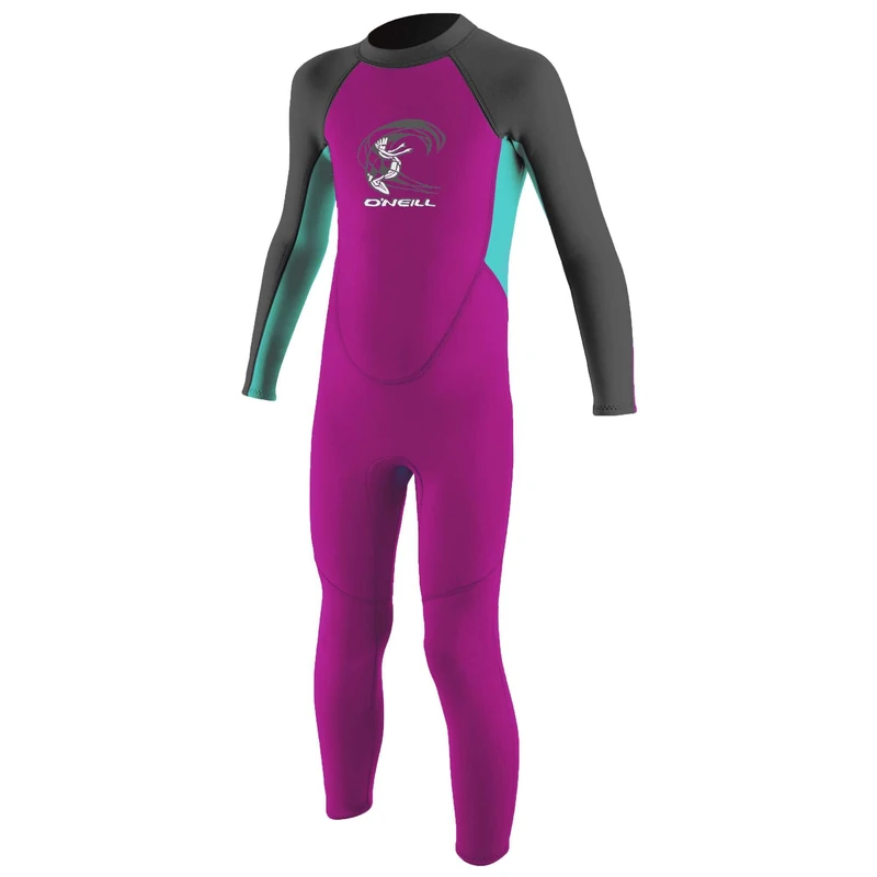 O'Neill Wetsuits Children's Toddler Reactor Ii Back Zip Full Wetsuit, Berry/Light Aqua/Graphite, 6 UK - Image 1