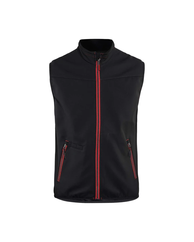 Blakläder 385025169956L Softshell Gilet, black/red, Large