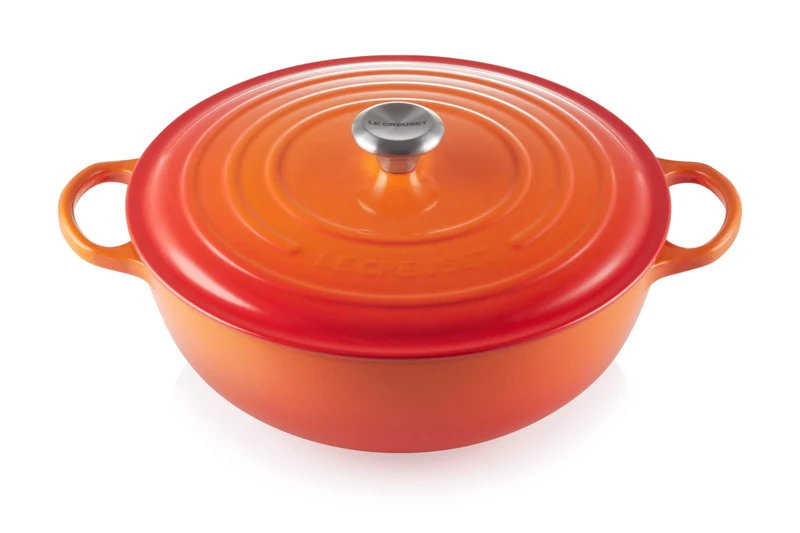 LE CREUSET Signature Soup Pot 32cm Flame SS Knob