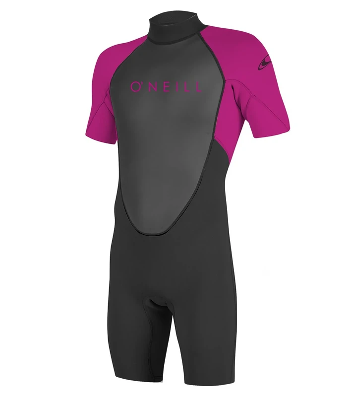 O'Neill Youth Reactor II 2mm Back Zip Spring Wetsuit - Berry, 12