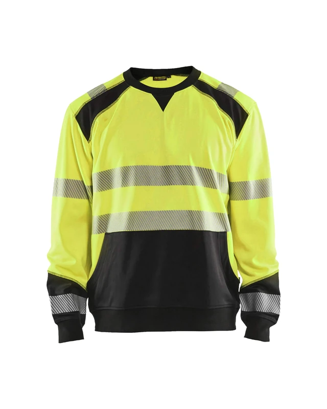 High vis sweatshirt yellow/navy, M, Yellow/Black